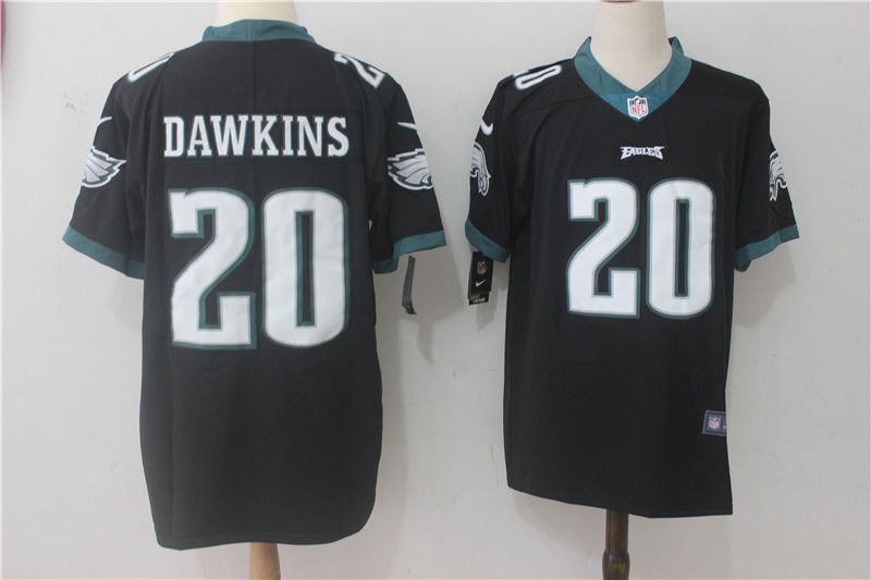 Men Philadelphia Eagles #20 Dawkins Black Nike Vapor Untouchable Limited NFL Jerseys->->NFL Jersey